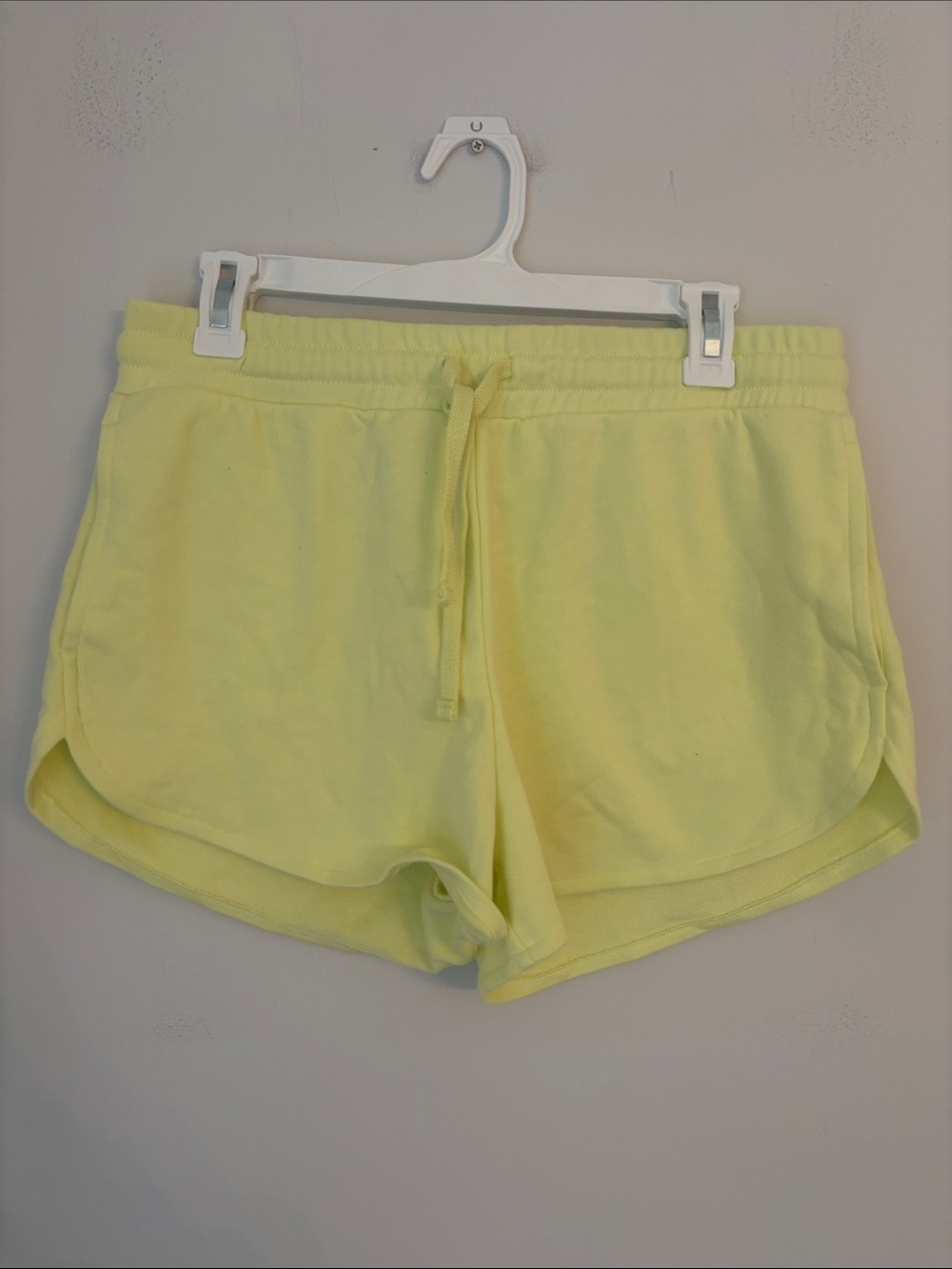 GAP Neon Lemon High Waisted Sweat Short Size Small NWOT